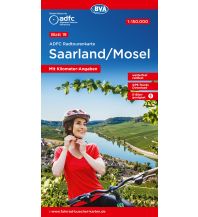 Radkarten Frankreich ADFC-Radtourenkarte 19, Saarland, Mosel 1:150.000 KOMPASS freytag & berndt