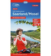 Cycling Maps France ADFC-Radtourenkarte 19, Saarland, Mosel 1:150.000 BVA BikeMedia