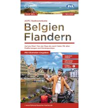 Cycling Maps France ADFC-Radtourenkarte BEL 1, Belgien - Flandern 1:150.000 BVA BikeMedia