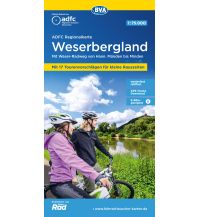 Radkarten Deutschland ADFC-Regionalkarte Weserbergland 1:75.000 KOMPASS freytag & berndt