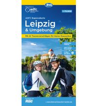 Cycling Maps Germany ADFC-Regionalkarte Leipzig und Umgebung 1:75.000 BVA BikeMedia