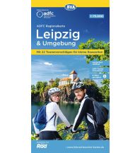 Radkarten Deutschland ADFC-Regionalkarte Leipzig und Umgebung 1:75.000 KOMPASS freytag & berndt