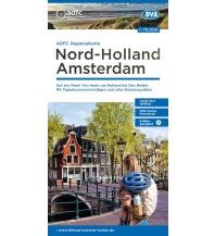 Cycling Maps Netherlands ADFC-Regionalkarte Nord-Holland Amsterdam 1:75.000 BVA BikeMedia