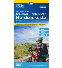 Radkarten Deutschland ADFC-Regionalkarte Schleswig-Holsteinische Nordseeküste mit Inseln 1:7 KOMPASS freytag & berndt