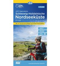 Radkarten Deutschland ADFC-Regionalkarte Schleswig-Holsteinische Nordseeküste mit Inseln 1:7 KOMPASS freytag & berndt