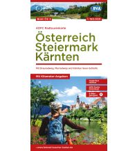 Cycling Maps Austria ADFC-Radtourenkarte ÖS3, Österreich - Steiermark, Kärnten 1:150.000 BVA BikeMedia