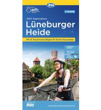 Radkarten Deutschland ADFC-Regionalkarte Lüneburger Heide, 1:75.000, mit Tagestourenvorschlägen, reiß- und wetterfest, E-Bike-geeignet, GPS-Tracks Download KOMPASS freytag & berndt