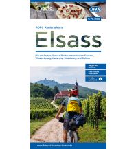 Radkarten Frankreich ADFC-Regionalkarte Elsass, 1:75.000 KOMPASS freytag & berndt