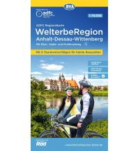 Radkarten Deutschland ADFC-Regionalkarte WelterbeRegion Anhalt - Dessau- Wittenberg, 1:75.000, mit Tagestourenvorschlägen, reiß- und wetterfest, E-Bike-geeignet, GPS-Tracks Download KOMPASS freytag & berndt