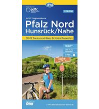Cycling Maps Germany ADFC-Regionalkarte Pfalz Nord/ Hunsrück/ Nahe, 1:75.000, mit Tagestourenvorschlägen, reiß- und wetterfest, E-Bike-geeignet, GPS-Tracks Download BVA BikeMedia