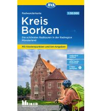 Radkarten Deutschland Radwanderkarte BVA Kreis Borken mit Knotenpunkten und km-Angaben, 1:50.000, reiß- und wetterfest, GPS-Tracks Download, E-Bike-geeignet KOMPASS freytag & berndt