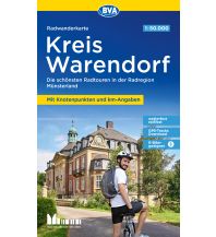 Radkarten Deutschland Radwanderkarte BVA Radregion Münsterland Kreis Warendorf mit 100 Schlösser Route 1:50.000, reiß- und wetterfest, GPS-Tracks Download BVA BikeMedia