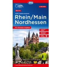 Radkarten Deutschland ADFC Radtourenkarte 16, Rhein, Main, Nordhessen 1:150.000 BVA BikeMedia