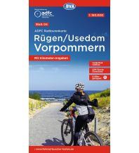 Radkarten Deutschland ADFC-Radtourenkarte 4, Rügen, Usedom, Vorpommern 1:150.000 KOMPASS freytag & berndt