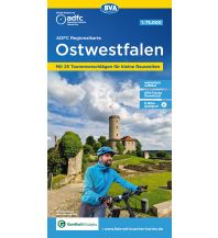 Radkarten Deutschland ADFC-Regionalkarte Ostwestfalen mit Tagestouren-Vorschlägen, 1:75.000, BVA BikeMedia