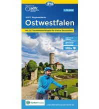Radkarten Deutschland ADFC-Regionalkarte Ostwestfalen mit Tagestouren-Vorschlägen, 1:75.000, KOMPASS freytag & berndt