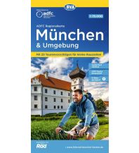 Cycling Maps Germany ADFC-Regionalkarte München und Umgebung 1:75.000 BVA BikeMedia
