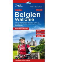 Radkarten Frankreich ADFC-Radtourenkarte BEL 2 Belgien Wallonie 1:150.000 BVA BikeMedia