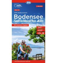 Radkarten ADFC-Radtourenkarte 25, Bodensee, Schwäbische Alb 1:150.000 KOMPASS freytag & berndt