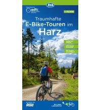 Radkarten Deutschland ADFC-Regionalkarte Traumhafte E-Bike-Touren im Harz 1:75.000 BVA BikeMedia