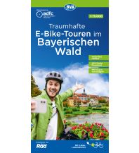 Radkarten Deutschland ADFC-Regionalkarte Traumhafte E-Bike-Touren im Bayerischen Wald 1:75.000 BVA BikeMedia
