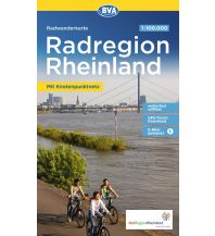 Radkarten Deutschland Radwanderkarte BVA Die schönsten Radtouren in der RadRegion Rheinland 1:100.000 KOMPASS freytag & berndt