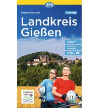 Radkarten Deutschland BVA Radwanderkarte Landkreis Gießen 1:50.000 KOMPASS freytag & berndt