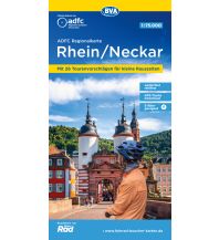 ADFC-Regionalkarte Region Rhein/Neckar, 1:75.000, mit Tagestourenvorschlägen, reiß- und wetterfest, E-Bike-geeignet, GPS-Tracks Download BVA BikeMedia