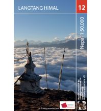 Wanderkarten Himalaya Nelles Trekking Map Nepal 12, Langtang Himal 1:50.000 Nelles-Verlag