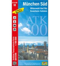Wanderkarten Tirol Bayerische ATK100-18, München Süd 1:100.000 LDBV