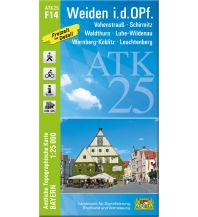 Hiking Maps Bavaria Bayerische ATK25-F14, Weiden in der Oberpfalz 1:25.000 LDBV