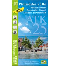 Wanderkarten Bayern Bayerische ATK25-L11, Pfaffenhofen an der Ilm 1:25.000 LDBV