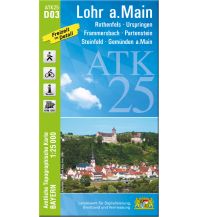 Wanderkarten Bayern Bayerische ATK25 D03, Lohr am Main 1:25.000 LDBV