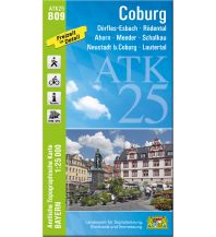 Hiking Maps Bavaria Bayerische ATK25-B09, Coburg 1:25.000 LDBV