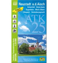 Hiking Maps Bavaria ATK25-F07 Neustadt a.d.Aisch (Amtliche Topographische Karte 1:25000) LDBV