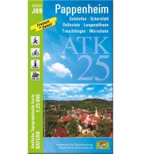 Hiking Maps Bavaria ATK25-J09 Pappenheim (Amtliche Topographische Karte 1:25000) LDBV