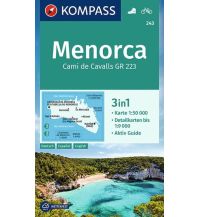 Wanderkarten Spanien Kompass-Karte 243, Menorca 1:50.000 KOMPASS freytag & berndt