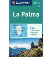 Wanderkarten Spanien Kompass-Karte 232, La Palma 1:50.000 KOMPASS freytag & berndt