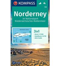 Wanderkarten Deutschland Norderney im Nationalpark Niedersächsisches Wattenmeer KOMPASS freytag & berndt