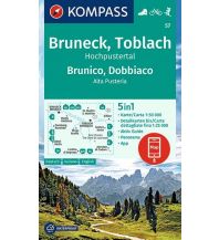 Hiking Maps Europe Kompass-Karte 57, Bruneck/Brunico, Toblach/Dobbiaco, Hochpustertal/Alta Pusteria 1:50.000 Kompass-Karten GmbH