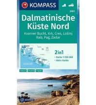 Hiking Maps Croatia Kompass-Karte 2901, Dalmatinische Küste Nord 1:100.000 Kompass-Karten GmbH