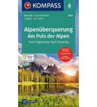Long Distance Hiking Kompass Wander-Tourenkarte 2555 Deutschland / Österreich / Italien - Alpenüberquerung - Am Puls der Alpen Kompass-Karten GmbH