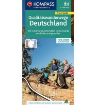 Hiking Maps Kompass Fernwegkarte 2561 Deutschland - Qualitätswege Deutschland 1:550.000 Kompass-Karten GmbH