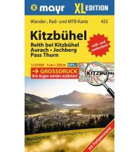 Mayr Wander-, Rad- und MTB-Karte 455, Kitzbühel XL 1:25.000 KOMPASS freytag & berndt