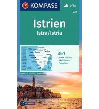Wanderkarten Slowenien KOMPASS Wanderkarte Istrien, Istra, Istria KOMPASS freytag & berndt