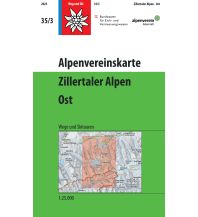 Skitourenkarten Alpenvereinskarte 35/3, Zillertaler Alpen - Ost 1:25.000 Österreichischer Alpenverein