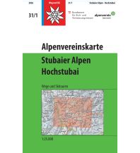 Skitourenkarten Alpenvereinskarte 31/1, Stubaier Alpen - Hochstubai 1:25.000 Österreichischer Alpenverein