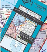 Aviation Charts VFR Luftfahrtkarte 2025 - Greece South West 1:500.000 Rogers Data