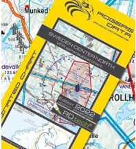 Aviation Charts VFR Luftfahrtkarte 2025 - Sweden Center North 1:500.000 Rogers Data