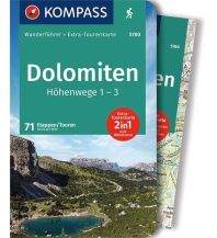 Long Distance Hiking Kompass Wanderführer Dolomiten Höhenweg 1 bis 3 Kompass-Karten GmbH